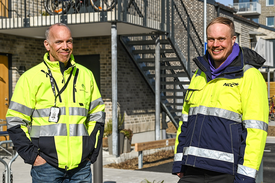 Halverad klimatpåverkan vid Helsingborgshems och NCCs pilotprojekt för hållbart byggande i Helsingborg