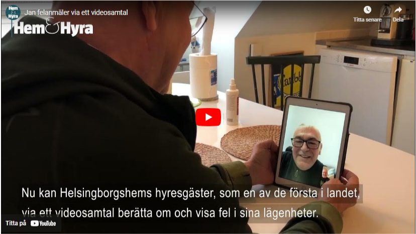 Hemma hos-reportage: Reparatör online hjälper en hyresgäst