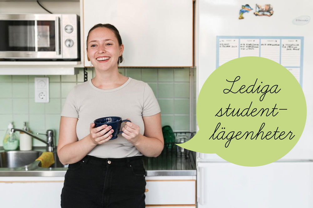 Just nu har vi lediga studentlägenheter!