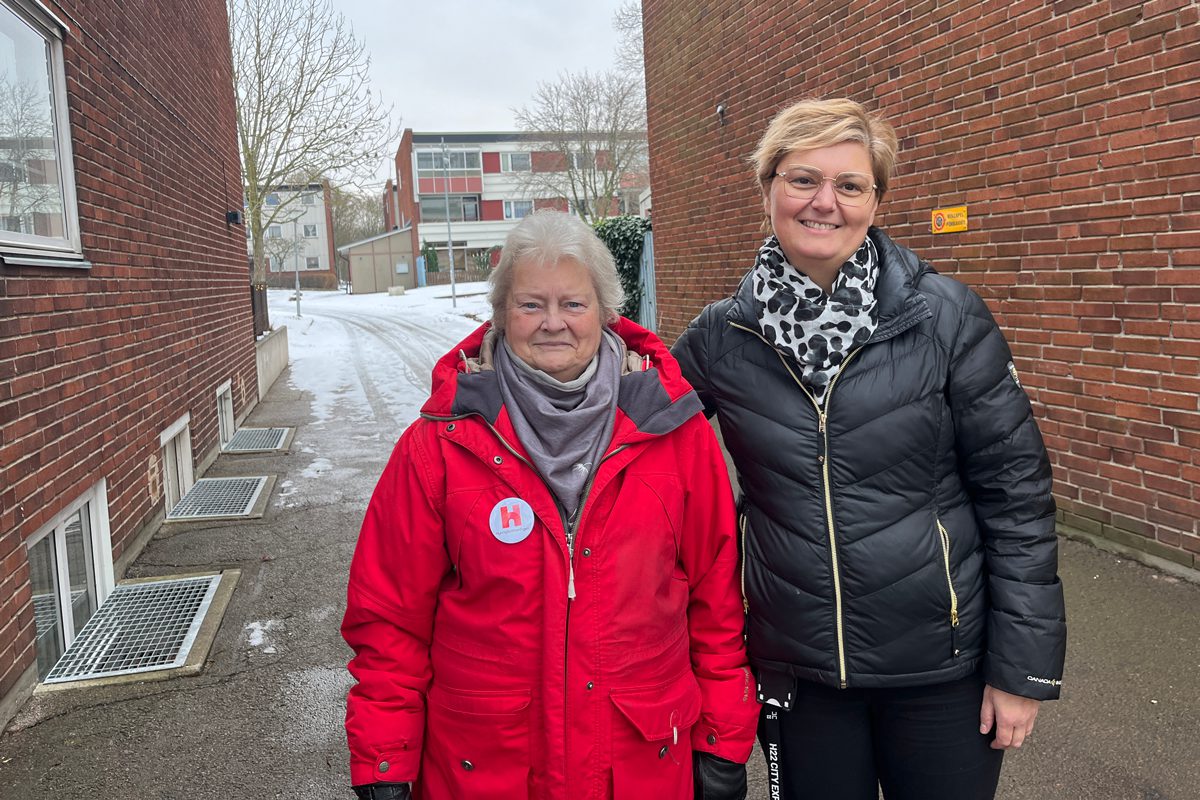 Hyresgäster samlas för trygghetsvandring på Drottninghög