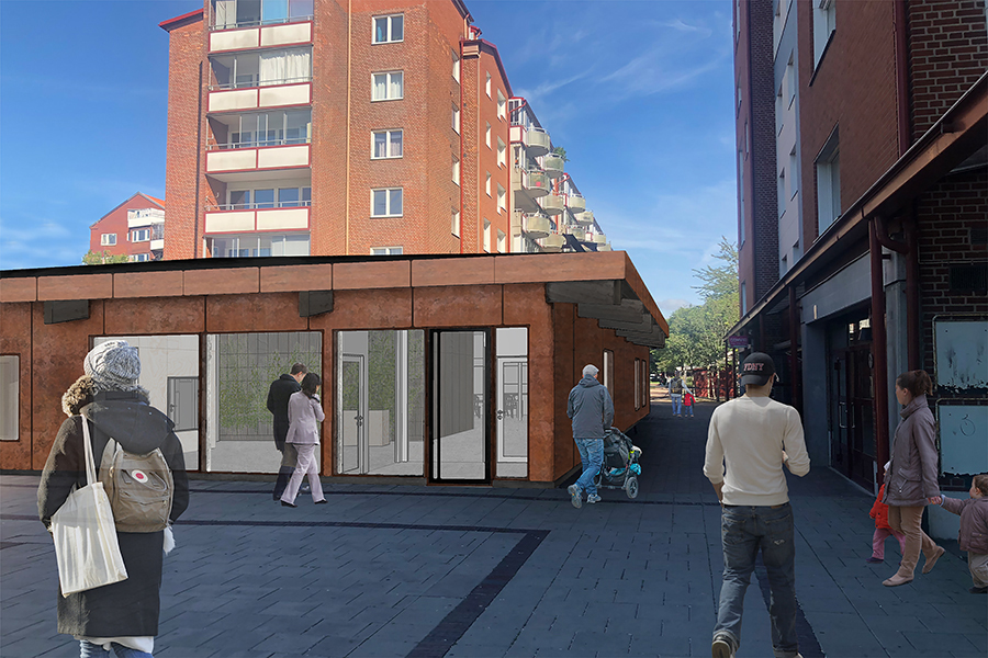 Nya kontor och mötesplatser på Wienertorget på Planteringen